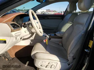 2020 Genesis G90 3.3T Premium with VIN KMTF34PA4LU076259, listed as a Copart auction lot 87943615 with 61,425 mi miles and Salvage Title. Bid and sale history available at carsss.com. Image 7.