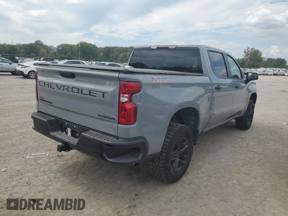 2024 Chevrolet Silverado 1500 Custom Trail Boss with VIN 3GCPDCEK4RG180378, listed as a Copart auction lot 71771424 with 7,590 mi miles and Salvage Title. Bid and sale history available at carsss.com. Image 3.