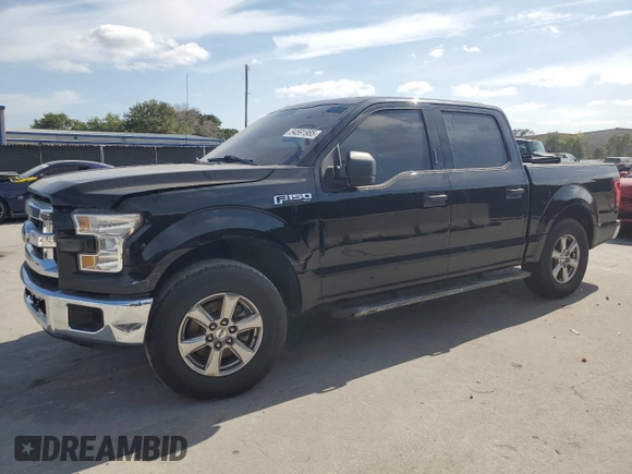 2017 Ford F-150 XL with VIN 1FTEW1C88HFB34484, listed as a Copart auction lot 54591985 with 154,633 mi miles and Clean Title. Bid and sale history available at carsss.com. Image 1.