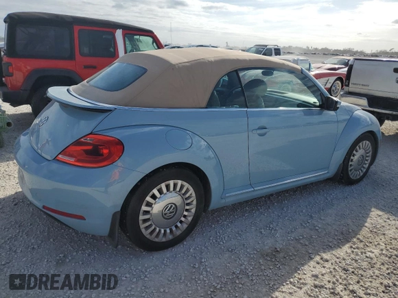 2015 Volkswagen Beetle 1.8T with VIN 3VW517AT6FM800888, listed as a Copart auction lot 76752664 with Not provided miles and Salvage title. Bid and sale history available at DreamBid. Image 3.