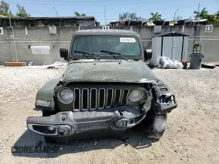 2022 Jeep Wrangler Unlimited Sahara with VIN 1C4HJXEN3NW242458, listed as a Copart auction lot 48148815 with 26,154 mi miles and Salvage Title. Bid and sale history available at DreamBid. Image 14.