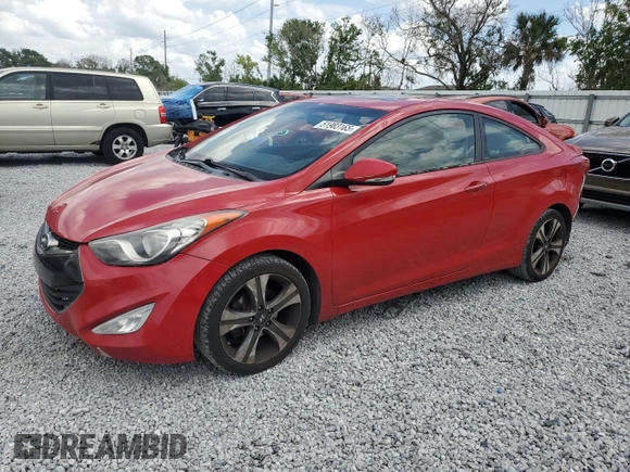 2013 Hyundai Elantra Coupe SE with VIN KMHDH6AE0DU006351, listed as a Copart auction lot 51983165 with 200,036 mi miles and Salvage Title. Bid and sale history available at carsss.com. Image 1.