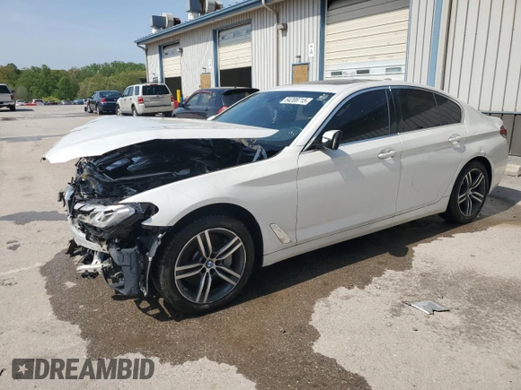 2021 BMW 5 Series 530i xDrive with VIN WBA13BJ04MWX11514, listed as a Copart auction lot 54208715 with Not Provided miles and Clean Title. Bid and sale history available at carsss.com. Image 1.