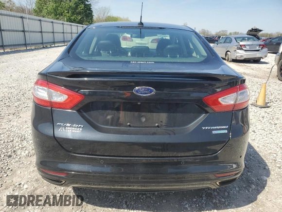2014 Ford Fusion Titanium with VIN 3FA6P0K95ER154959, listed as a Copart auction lot 52194285 with 128,649 mi miles and Salvage Title. Bid and sale history available at carsss.com. Image 6.