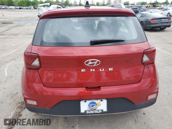 2022 Hyundai Venue SEL with VIN KMHRC8A38NU192771, listed as a Copart auction lot 54449645 with 35,152 mi miles and Salvage title. Bid and sale history available at DreamBid. Image 6.