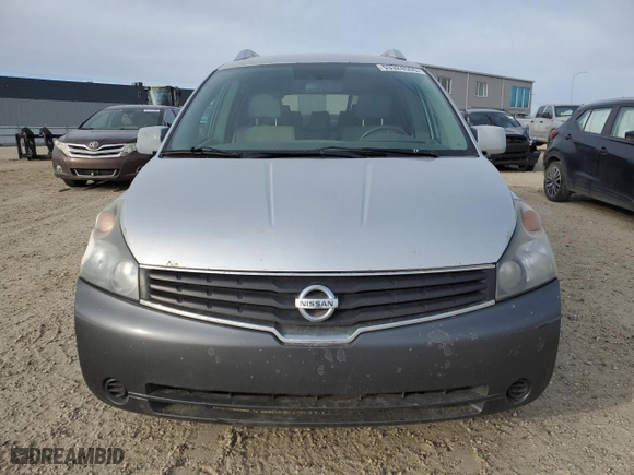 2008 Nissan Quest S with VIN 5N1BV28U78N119168, listed as a Copart auction lot 53324505 with 262,674 mi miles and Clean Title. Bid and sale history available at carsss.com. Image 5.