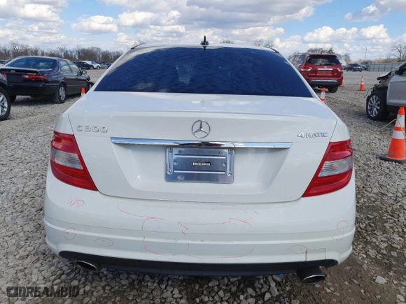 2009 Mercedes-Benz C-Class 3.0L Sport with VIN WDDGF81X19R057524, listed as a Copart auction lot 50418355 with 136,185 mi miles and Salvage Title. Bid and sale history available at carsss.com. Image 6.