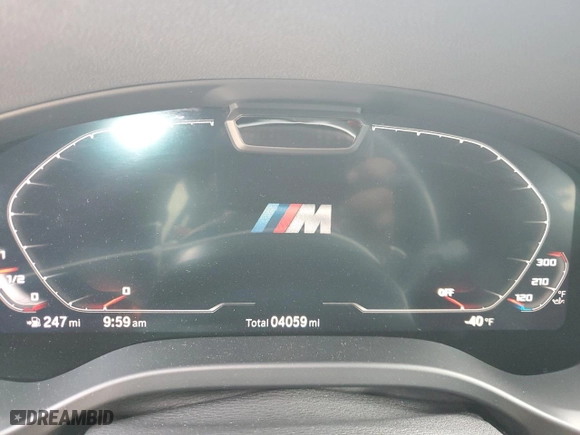 2022 BMW X3 M with VIN 5YM13EC04N9J34797, listed as a Copart auction lot 58901924 with 4,059 mi miles and Non Repairable. Bid and sale history available at carsss.com. Image 9.