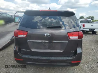 2017 Kia Sedona LX with VIN KNDMB5C17H6333432, listed as a Copart auction lot 67005714 with 91,393 mi miles and Salvage Title. Bid and sale history available at carsss.com. Image 6.