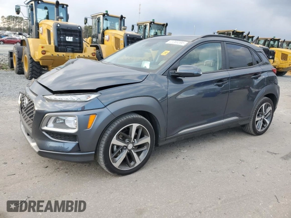 2019 Hyundai Kona Ultimate with VIN KM8K5CA59KU267182, listed as a Copart auction lot 41383395 with 50,531 mi miles and Salvage Title. Bid and sale history available at carsss.com. Image 1.