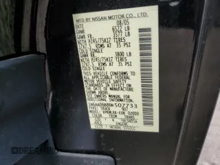 2006 Nissan Titan XE with VIN 1N6AA06B86N507733, listed as a Copart auction lot 59610765 with 175,877 mi miles and Salvage title. Bid and sale history available at DreamBid. Image 12.