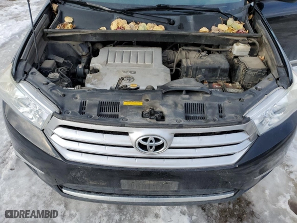 2011 Toyota Highlander with VIN 5TDBK3EH7BS081484, listed as a Copart auction lot 46123845 with 182,007 mi miles and Salvage Title. Bid and sale history available at carsss.com. Image 12.