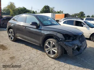 2023 Audi Q5 Sportback S line Premium Plus with VIN WA15AAFY1P2180698, listed as a Copart auction lot 68322044 with 0 mi miles and Salvage Title. Bid and sale history available at carsss.com. Image 4.
