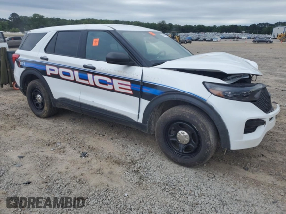 2023 Ford Police Interceptor Utility z VIN 1FM5K8AB6PGA19664, wystawiony jako Copart lot #58413615 z przebiegiem 34 010 mil mil oraz Szkody całkowita. Historia ofert i sprzedaży dostępna na DreamBid. Obrazek 4.