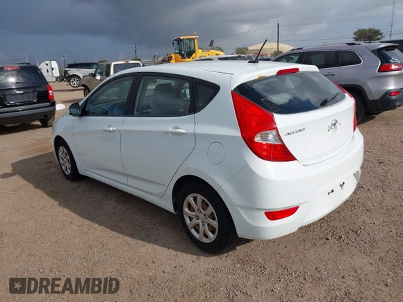 2012 Hyundai Accent GS with VIN KMHCT5AE0CU015814, listed as a IAAI auction lot 42535914 with 107,938 mi miles and . Bid and sale history available at DreamBid. Image 3.