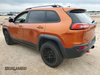 2015 Jeep Cherokee Trailhawk with VIN 1C4PJMBSXFW757382, listed as a Copart auction lot 53566885 with 139,972 mi miles and Clean Title. Bid and sale history available at carsss.com. Image 2.
