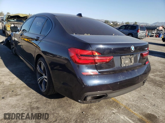 2019 BMW 7 Series 740i with VIN WBA7E2C55KB454137, listed as a Copart auction lot 40282713 with 42,654 mi miles. Bid and sale history available at carsss.com. Image 2.