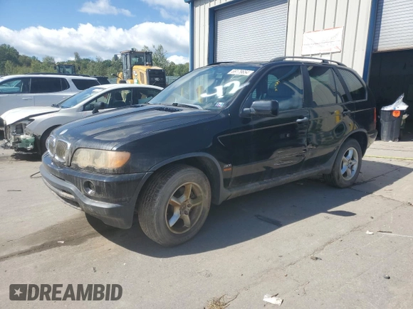 2001 BMW X5 3.0i with VIN WBAFA53511LM83216, listed as a Copart auction lot 69179654 with 0 mi miles and Salvage Title. Bid and sale history available at carsss.com. Image 1.