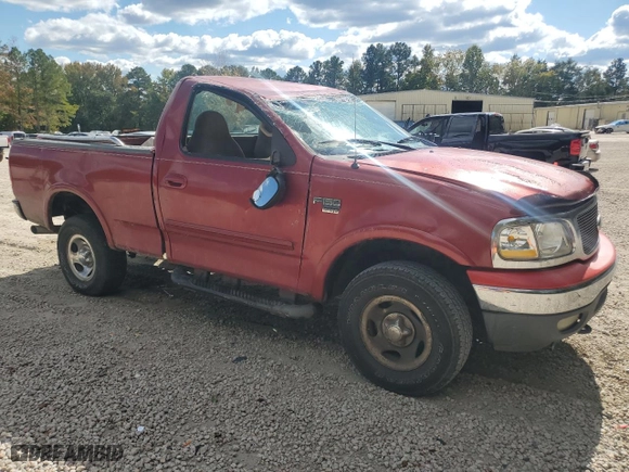 1999 Ford F-150 Work Series with VIN 1FTRF18W7XNB96181, listed as a Copart auction lot 76442364 with 143,813 mi miles and Salvage Title. Bid and sale history available at carsss.com. Image 4.