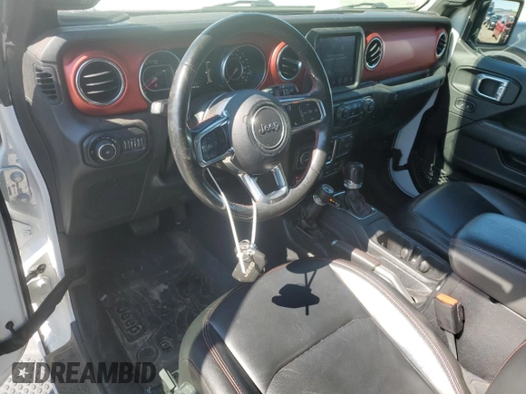 2021 Jeep Wrangler Rubicon with VIN 1C4HJXCG2MW660738, listed as a Copart auction lot 56293735 with 89,681 mi miles and Salvage title. Bid and sale history available at DreamBid. Image 8.