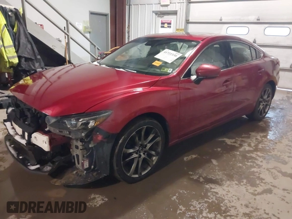 2017 Mazda 6 Grand Touring with VIN JM1GL1X57H1135401, listed as a IAAI auction lot 41722330 with 100,869 mi miles. Bid and sale history available at carsss.com. Image 18.