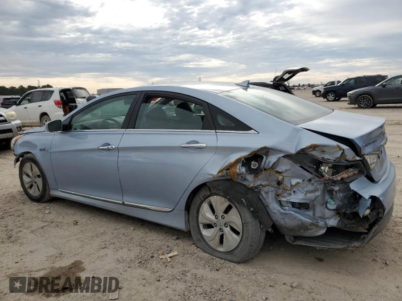 2015 Hyundai Sonata Hybrid Limited with VIN KMHEC4A49FA121095, listed as a Copart auction lot 79596813 with Not Provided miles. Bid and sale history available at carsss.com. Image 2.