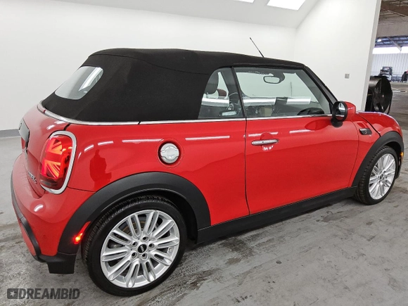 2024 MINI Convertible Cooper S with VIN WMW43DL09R3S04476, listed as a Copart auction lot 41887465 with NaN miles and Clean Title. Bid and sale history available at carsss.com. Image 3.