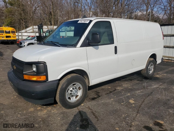 2017 Chevrolet Express Cargo Van with VIN 1GCWGAFF0H1179332, listed as a Copart auction lot 42960785 with 235,937 mi miles and Clean Title. Bid and sale history available at carsss.com. Image 1.
