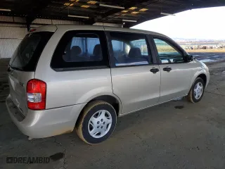 2000 Mazda MPV DX with VIN JM3LW28G8Y0142883, listed as a Copart auction lot 82633154 with 161,196 mi miles and Salvage Title. Bid and sale history available at carsss.com. Image 3.