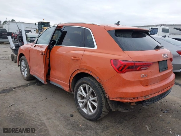 2022 Audi Q3 S line Premium Plus with VIN WA1EECF36N1149129, listed as a IAAI auction lot 41423790 with 42,394 mi miles. Bid and sale history available at carsss.com. Image 3.