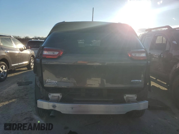 2018 Jeep Cherokee Latitude Plus with VIN 1C4PJLLB1JD510183, listed as a Copart auction lot 85849904 with 86,787 mi miles and Salvage Title. Bid and sale history available at DreamBid. Image 6.