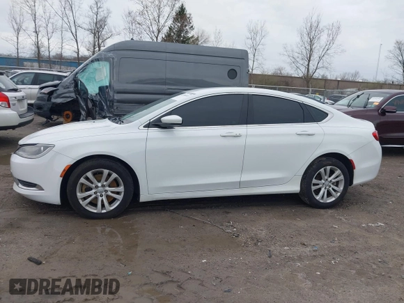 2015 Chrysler 200 Limited with VIN 1C3CCCAB8FN675942, listed as a IAAI auction lot 41956660 with 121,441 mi miles. Bid and sale history available at carsss.com. Image 14.