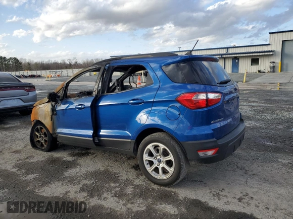 2021 Ford EcoSport SE z VIN MAJ3S2GE8MC408342, wystawiony jako Copart lot #47850495 z przebiegiem Nie podano mil oraz Szkoda całkowita • Salvage title. Historia ofert i sprzedaży dostępna na DreamBid. Obrazek 2.