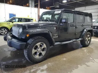 2017 Jeep Wrangler Unlimited Sahara with VIN 1C4HJWEG7HL575506, listed as a Copart auction lot 64185925 with 103,292 mi miles and Salvage title. Bid and sale history available at DreamBid. Image 1.