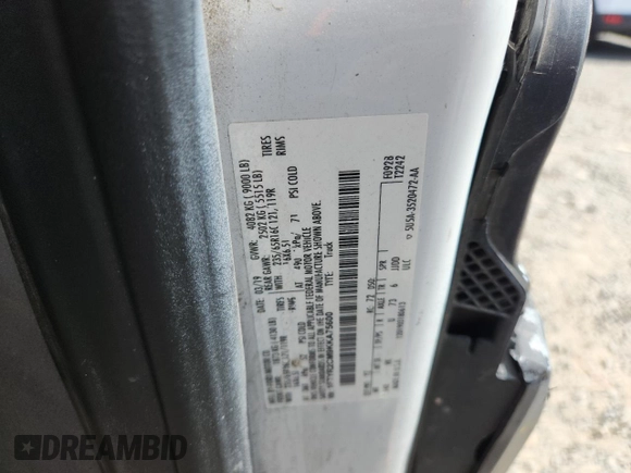 2019 Ford Transit with VIN 1FTYR2CM9KKA75600, listed as a Copart auction lot 64429025 with 133,503 mi miles and Salvage title. Bid and sale history available at DreamBid. Image 13.