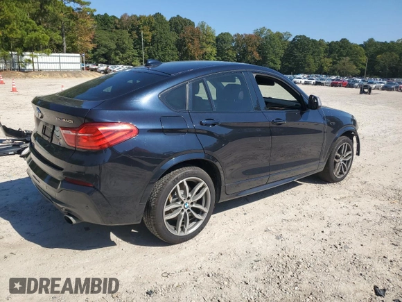 2017 BMW X4 M40i with VIN 5UXXW7C50H0U25192, listed as a Copart auction lot 75571164 with 86,053 mi miles and Salvage Title. Bid and sale history available at carsss.com. Image 3.