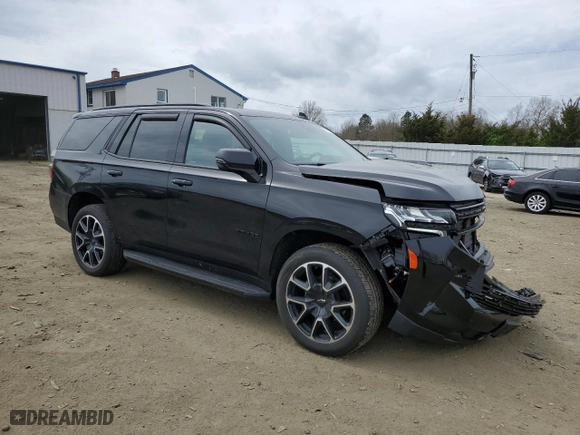 2022 Chevrolet Tahoe RST with VIN 1GNSKRKDXNR134502, listed as a Copart auction lot 50757764 with 25,434 mi miles and Salvage Title. Bid and sale history available at carsss.com. Image 4.