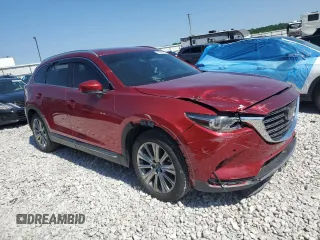 2021 Mazda CX-9 Signature with VIN JM3TCBEY6M0508470, listed as a Copart auction lot 58946505 with 36,130 mi miles and Salvage title. Bid and sale history available at DreamBid. Image 4.