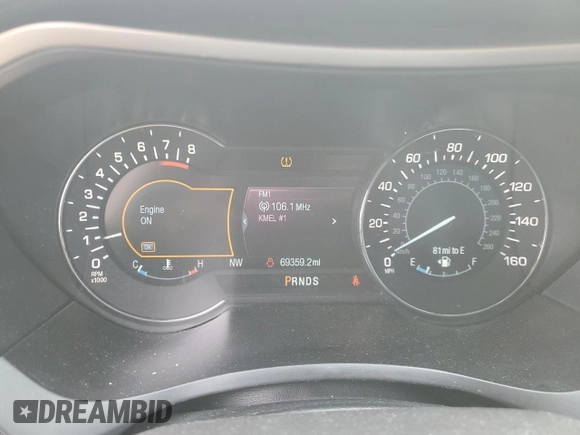 2014 Lincoln MKZ with VIN 3LN6L2GK8ER827980, listed as a Copart auction lot 58739125 with 69,359 mi miles and Salvage title. Bid and sale history available at DreamBid. Image 9.