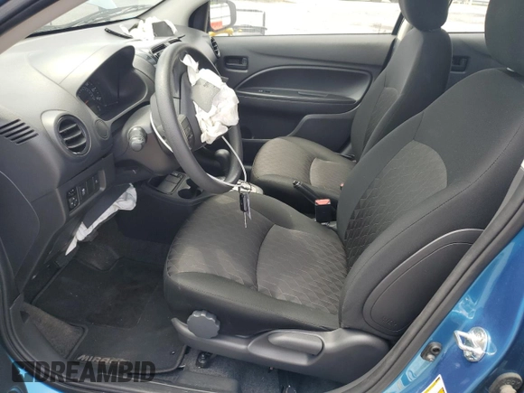 2024 Mitsubishi Mirage ES z VIN ML32AUHJ8RH017169, wystawiony jako Copart lot #60427485 z przebiegiem 9 272 mil mil oraz Nie do naprawy • Non repairable. Historia ofert i sprzedaży dostępna na DreamBid. Obrazek 7.