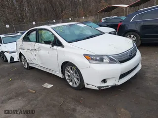 2010 Lexus HS 250h with VIN JTHBB1BA1A2001628, listed as a IAAI auction lot 41093703 with 159,929 mi miles. Bid and sale history available at carsss.com. Image 1.