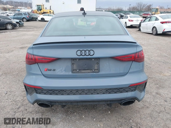 2023 Audi RS 3 with VIN WUAG4DGY9PA905303, listed as a IAAI auction lot 41728962 with 16,896 mi miles. Bid and sale history available at carsss.com. Image 16.