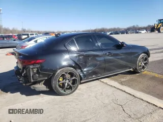 2018 Alfa Romeo Giulia Ti Sport with VIN ZARFAEEN1J7571312, listed as a Copart auction lot 38527643 with 51,266 mi miles. Bid and sale history available at carsss.com. Image 3.
