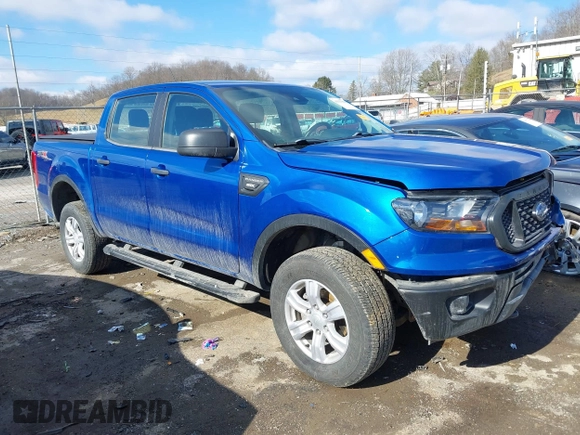 2019 Ford Ranger XL with VIN 1FTER4FH9KLB20431, listed as a IAAI auction lot 41537894 with 37,573 mi miles. Bid and sale history available at carsss.com. Image 1.
