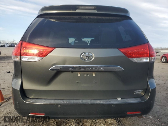 2011 Toyota Sienna XLE with VIN 5TDDK3DC0BS003417, listed as a Copart auction lot 45875025 with 191,569 mi miles and Salvage Title. Bid and sale history available at carsss.com. Image 6.