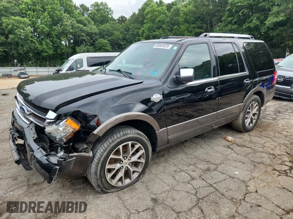 2017 Ford Expedition XLT z VIN 1FMJU1HT3HEA43562, wystawiony jako Copart lot #60684635 z przebiegiem 77 306 mil mil oraz Szkoda całkowita • Salvage title. Historia ofert i sprzedaży dostępna na DreamBid. Obrazek 1.