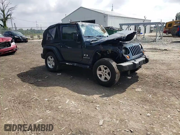 2008 Jeep Wrangler X with VIN 1J4FA24158L563572, listed as a Copart auction lot 58667265 with 162,649 mi miles and Salvage title. Bid and sale history available at DreamBid. Image 13.
