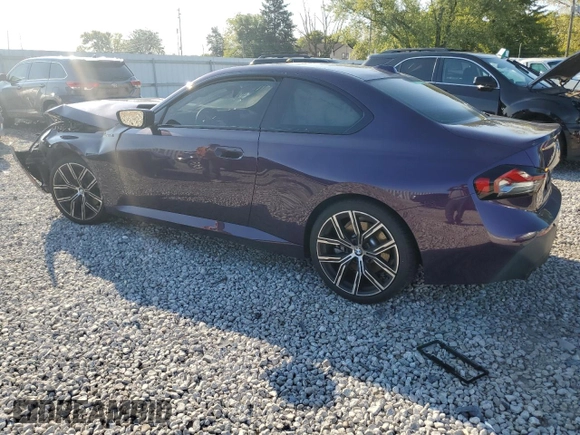 2023 BMW 2 Series 230i xDrive with VIN 3MW33CM03P8D61218, listed as a Copart auction lot 70208084 with 0 mi miles and Salvage Title. Bid and sale history available at carsss.com. Image 2.