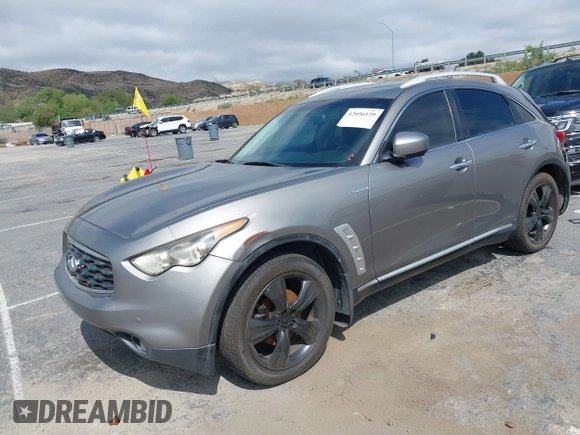 2009 Infiniti FX with VIN JNRAS18U59M101522, listed as a IAAI auction lot 42056139 with 208,496 mi miles and . Bid and sale history available at DreamBid. Image 2.