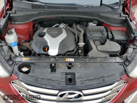 2013 Hyundai Santa Fe Sport z VIN 5XYZWDLA3DG023662, wystawiony jako Copart lot #55445495 z przebiegiem 120 000 mil mil oraz Szkoda całkowita • Salvage title. Historia ofert i sprzedaży dostępna na DreamBid. Obrazek 12.